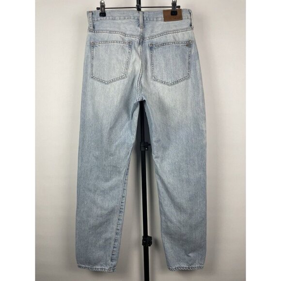 Madewell Light Blue Wash The Perfect Summer Straight Leg Denim Jean Size 28 - Picture 8 of 11